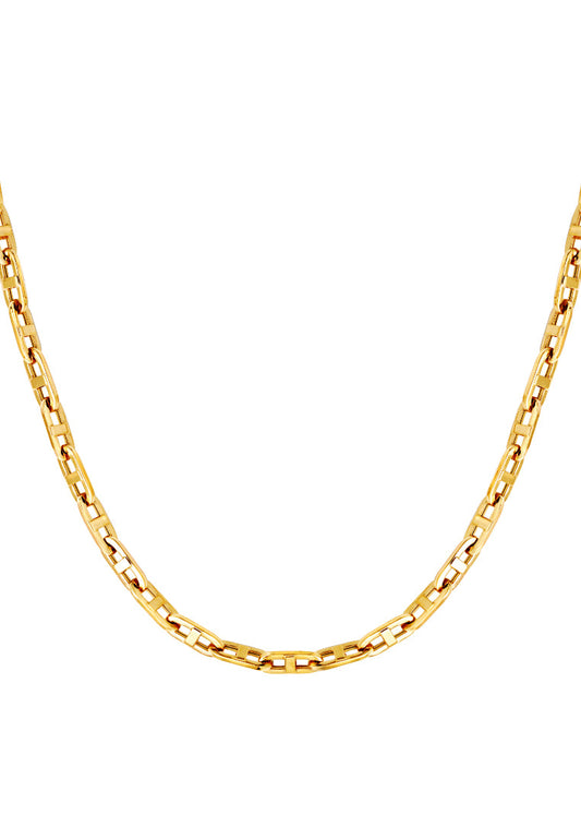 TOMEI Lusso Italia Split Link Chain Necklace, Yellow Gold 916