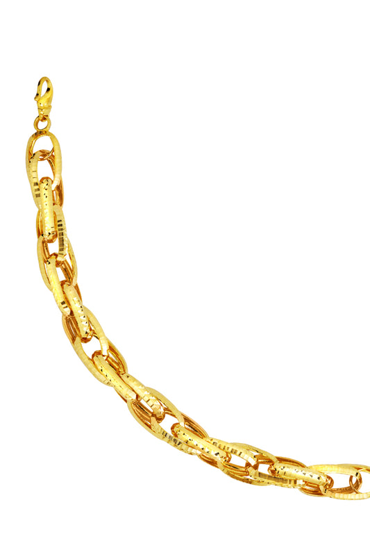 TOMEI Layered Linked Bracelet, Yellow Gold 916