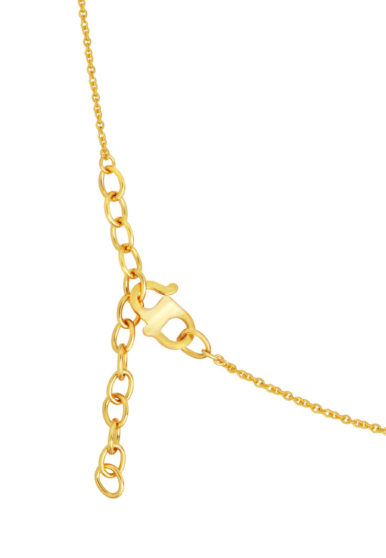 TOMEI Ribbon Necklace, Yellow Gold 916