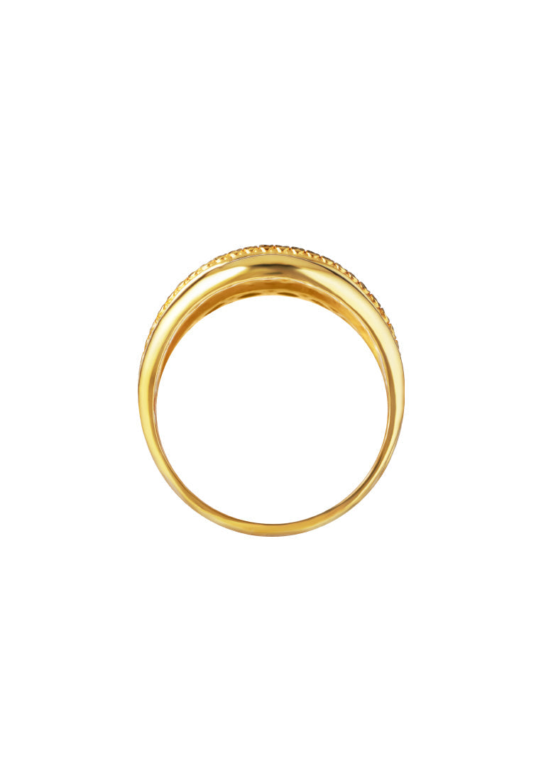 TOMEI Lusso Italia Quadruple Harmony Ring, Yellow Gold 916