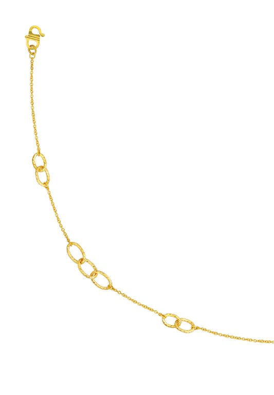 TOMEI Circle Loop Bracelet, Yellow Gold 916