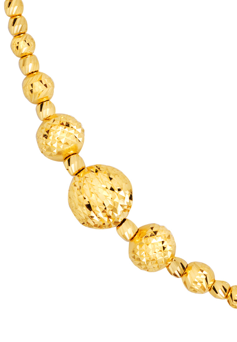 TOMEI Beads Bracelet, Yellow Gold 916