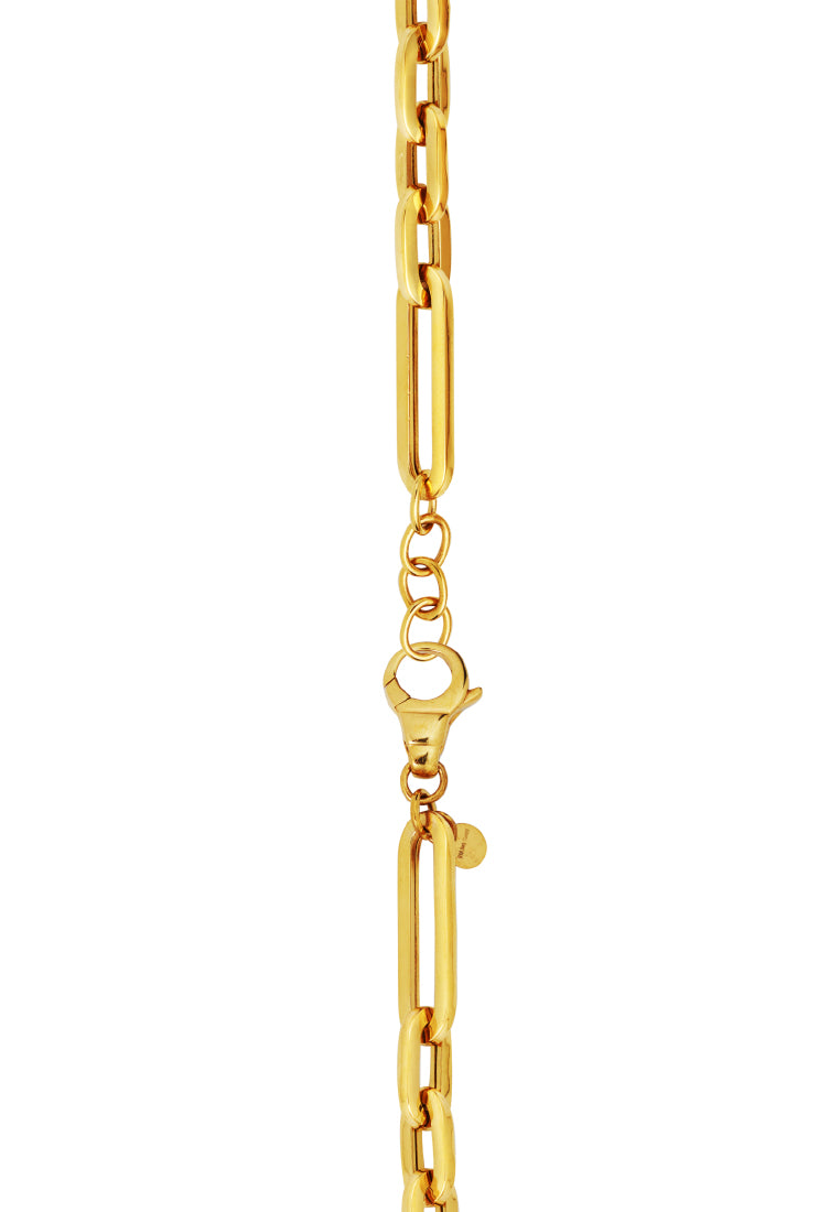 TOMEI Lusso Italia Chain Linked Bracelet, Yellow Gold 916