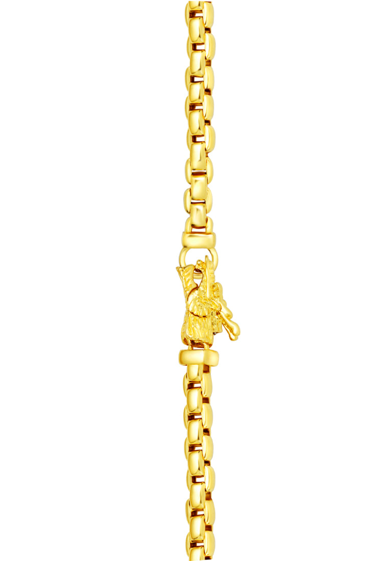 TOMEI Bold Linked Dragon Bracelet, Yellow Gold 916