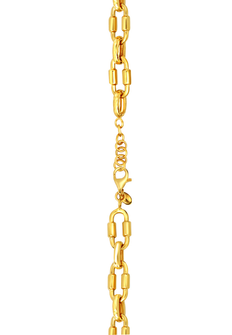 TOMEI Chain Linked Bracelet, Yellow Gold 916