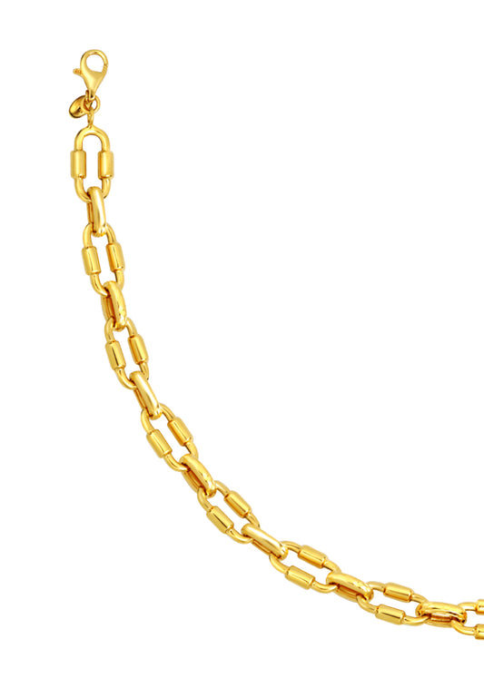 TOMEI Chain Linked Bracelet, Yellow Gold 916