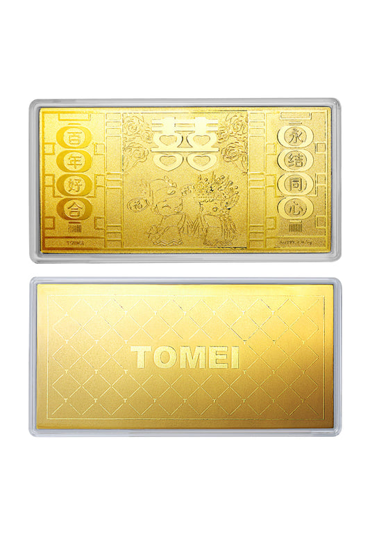 TOMEI [Online Exclusive] Wedding Series Gold Foil 0.5G, Yellow Gold 9999