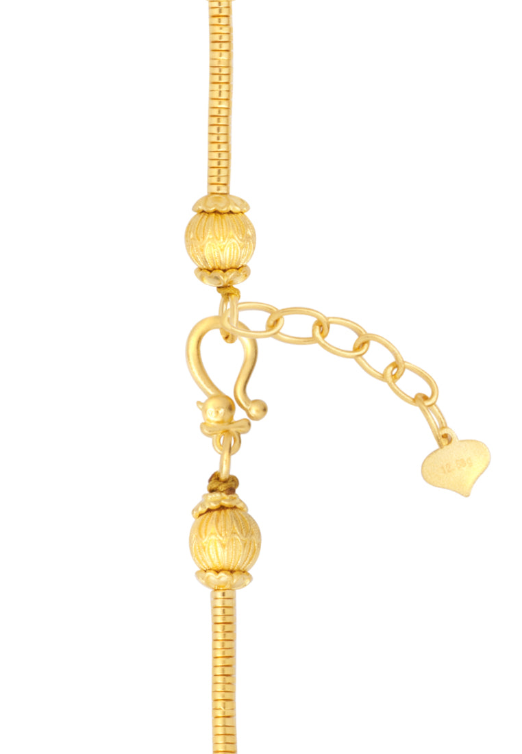 TOMEI Symbol Of Fortune Bracelet, Yellow Gold 999