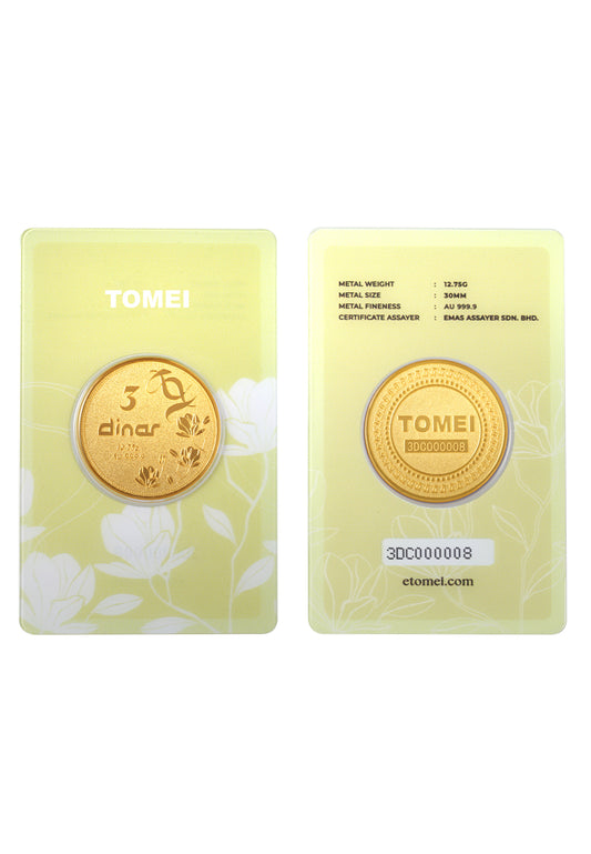 TOMEI [3 Dinar] Gold Coin I Fine Gold 9999