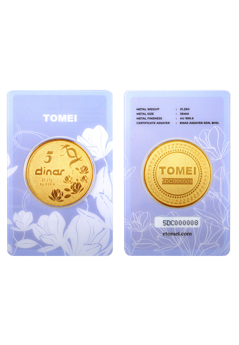 TOMEI [5 Dinar] Gold Coin I Fine Gold 9999