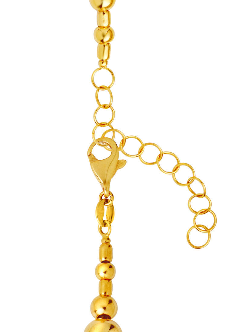 TOMEI Lusso Italia Bead Bracelet, Yellow Gold 916