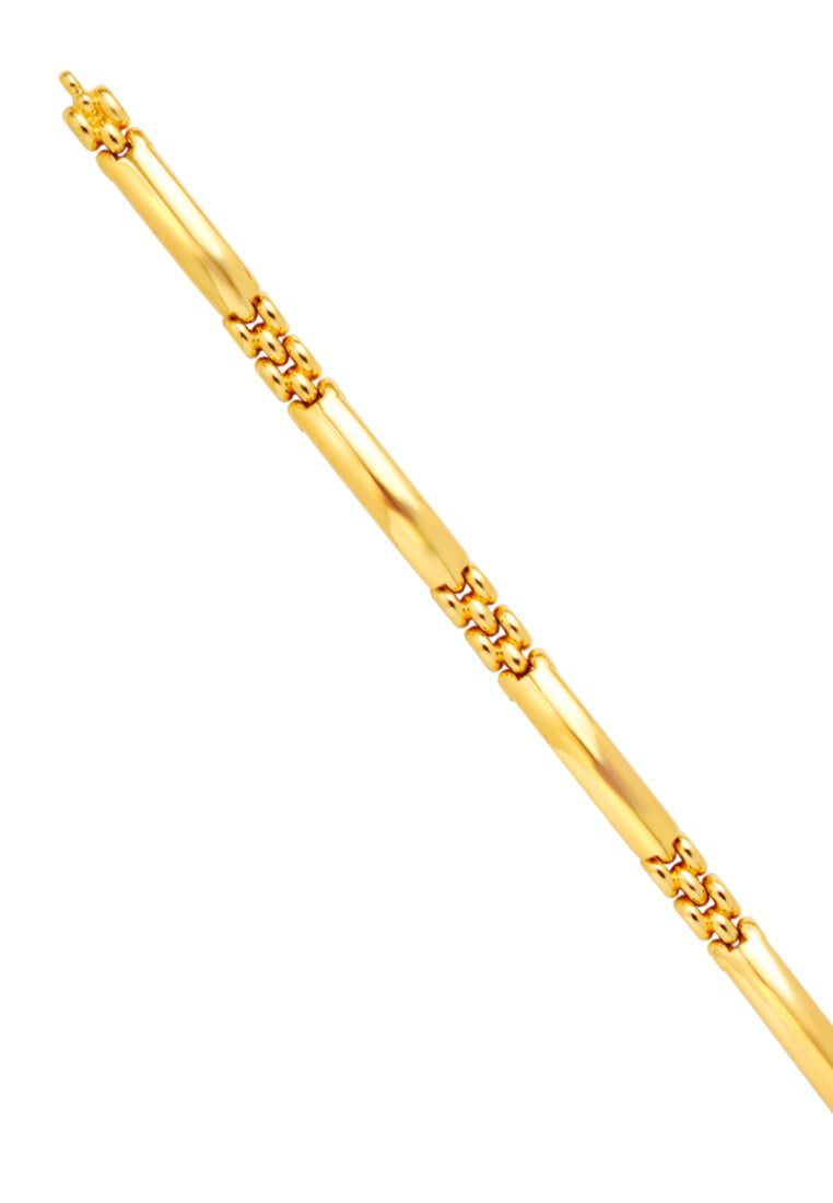 TOMEI Segment Braceletï¼Œ Yellow Gold 916