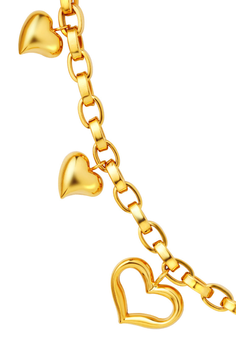 TOMEI Lusso Italia Love Stories Bracelet, Yellow Gold 916