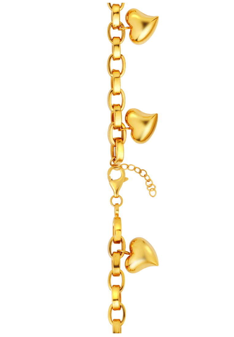 TOMEI Lusso Italia Love Stories Bracelet, Yellow Gold 916