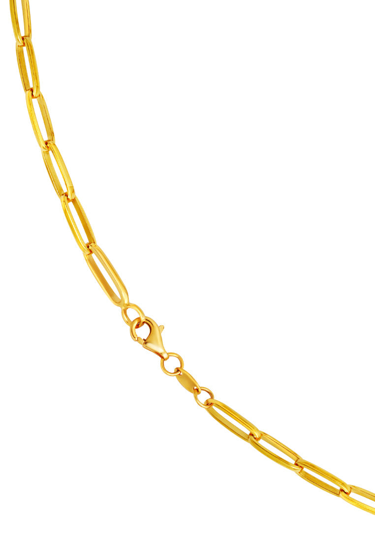 TOMEI Lusso Italia Loop Link Necklace, Yellow Gold 916