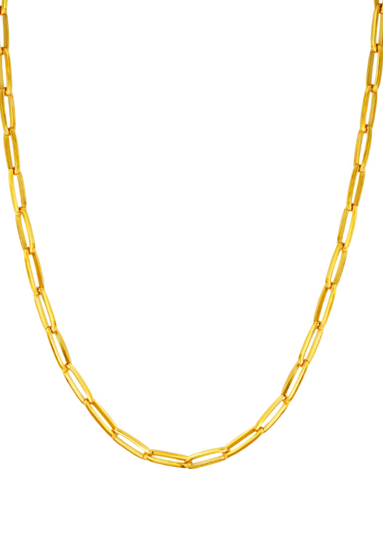 TOMEI Lusso Italia Loop Link Necklace, Yellow Gold 916