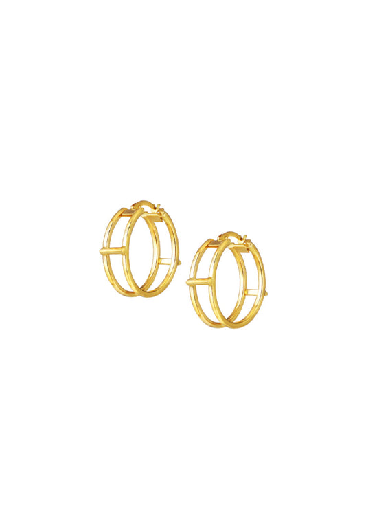 TOMEI Lusso Italia Earrings, Yellow Gold 916