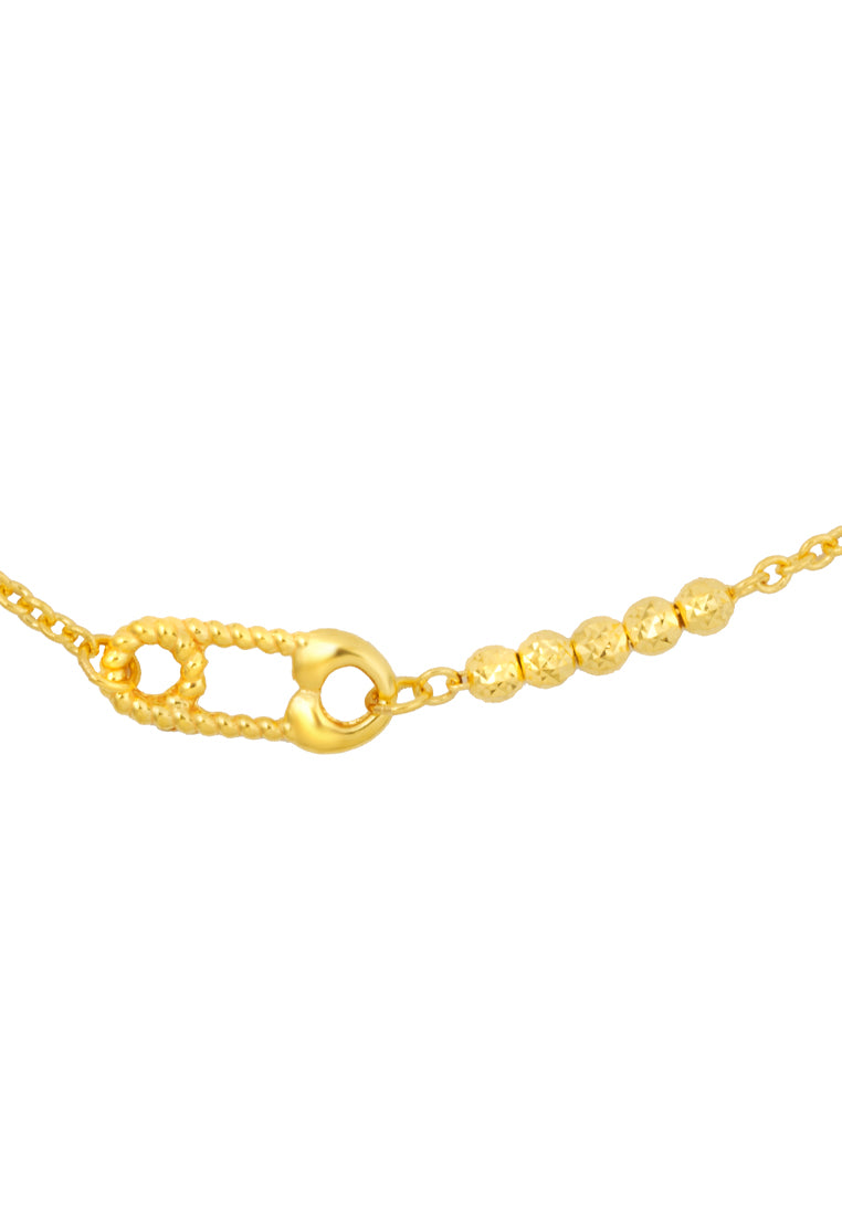 TOMEI Pin Kids Bracelet, Yellow Gold 916