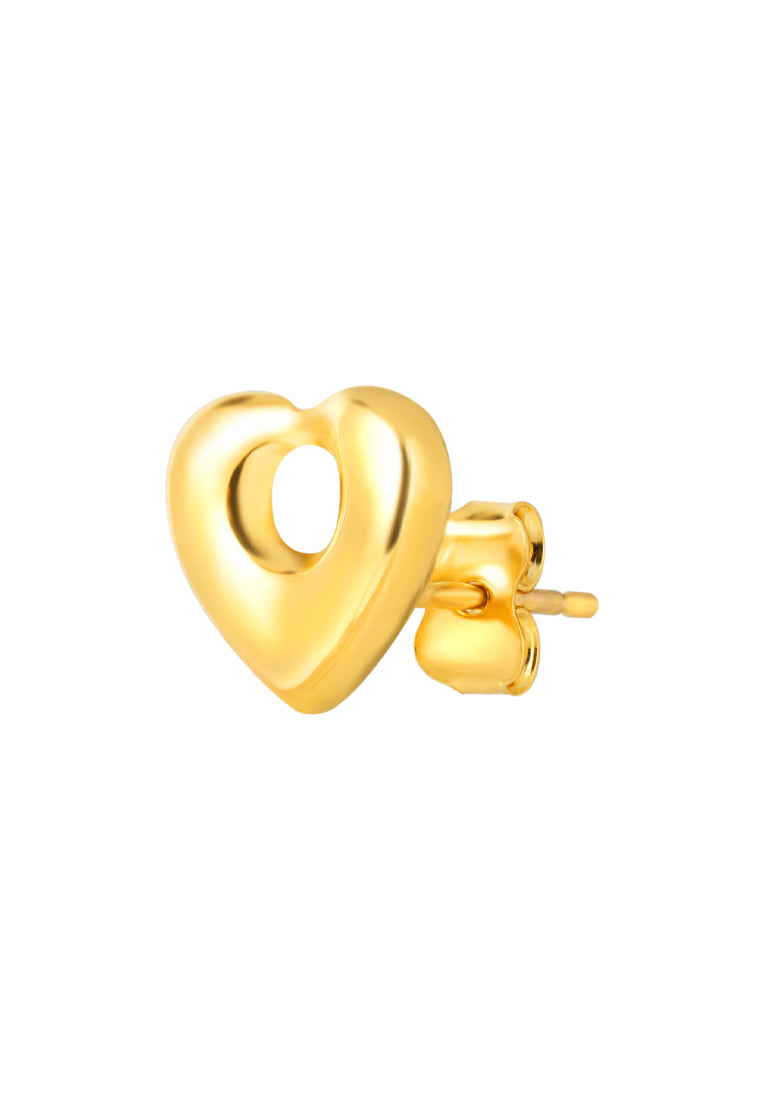 TOMEI Lusso Italia Little Heart Earrings, Yellow Gold 916