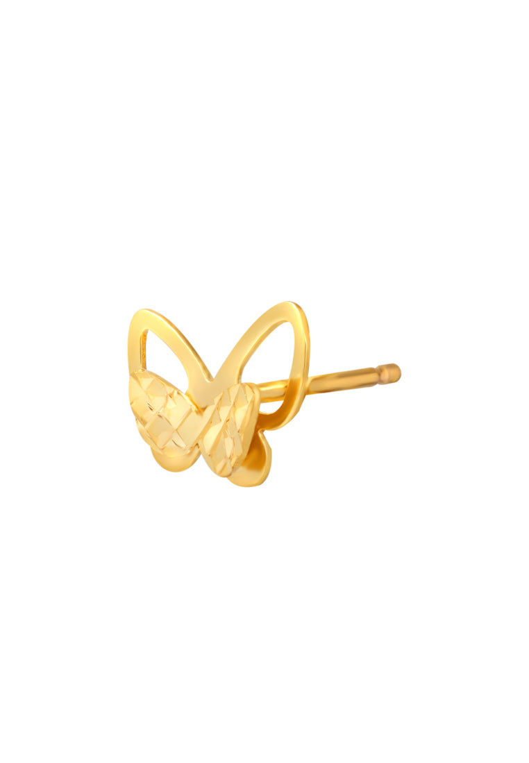TOMEI Lusso Italia Butterfly Earrings, Yellow Gold 916