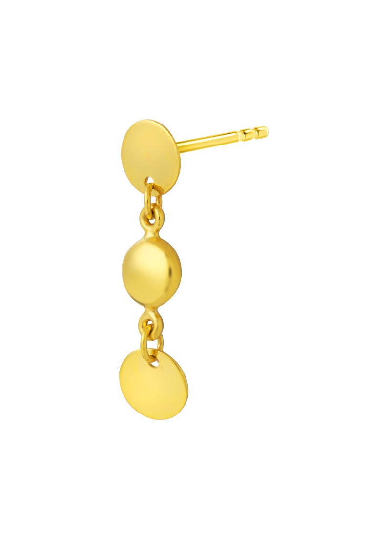 TOMEI Lusso Italia Dangling Earrings, Yellow Gold 916