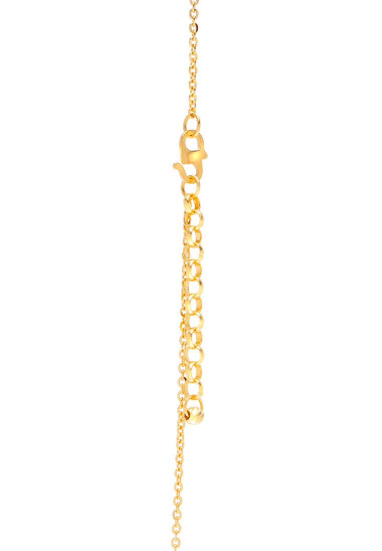 TOMEI Scintillating Beads Necklace, Yellow Gold 916