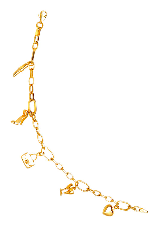 TOMEI Lusso Italia Girls Night Out Bracelet, Yellow Gold 916