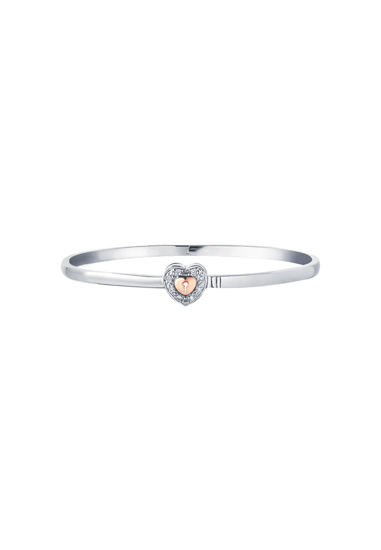 TOMEI Love Lock Sweetheart Collection Diamond Set, White Gold 750