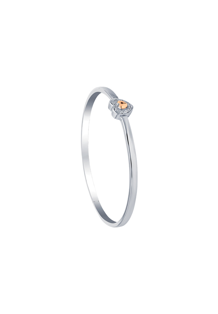 TOMEI Love Lock Sweetheart Collection Diamond Set, White Gold 750