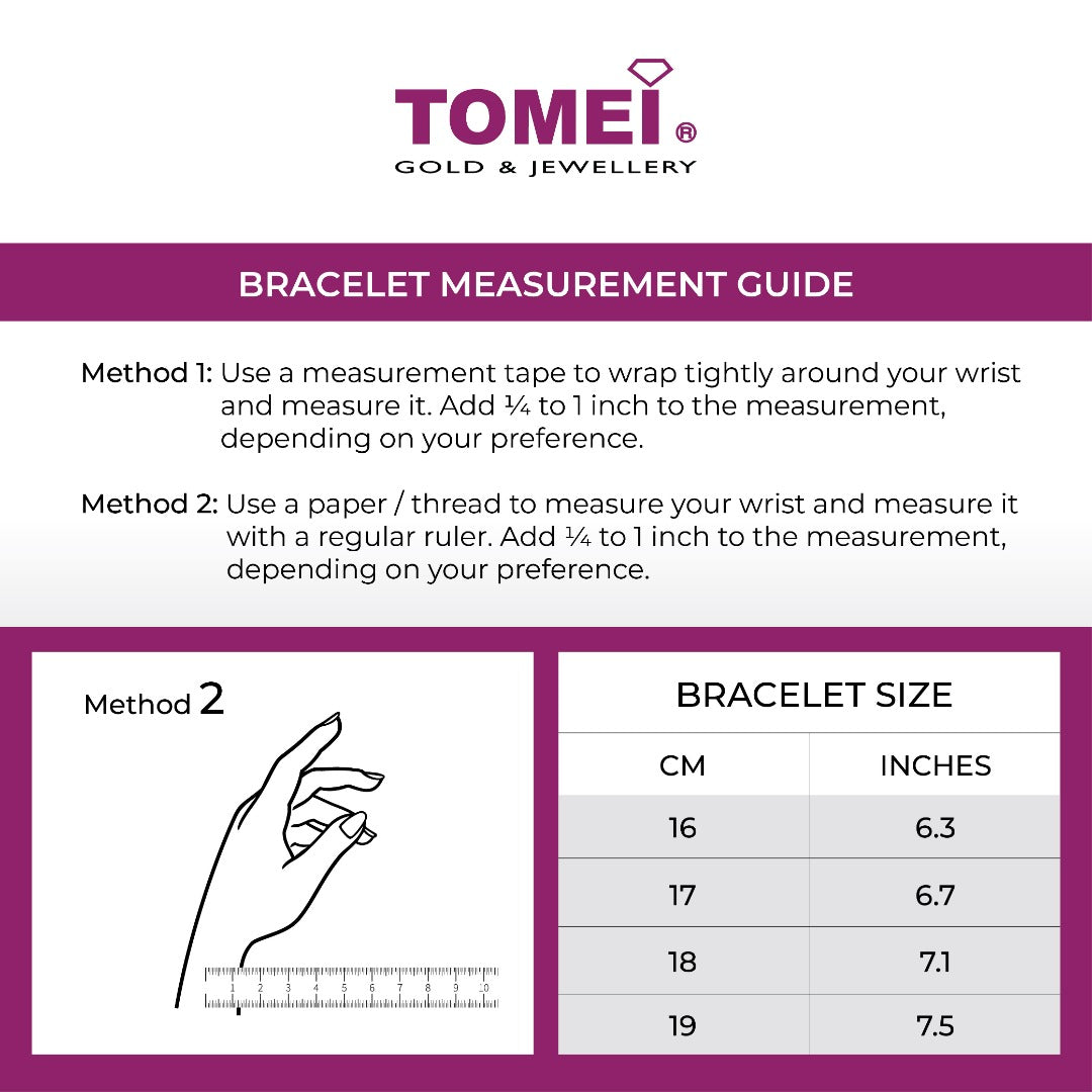 TOMEI Bracelet of Sweetness and Merriment Yellow Gold 916