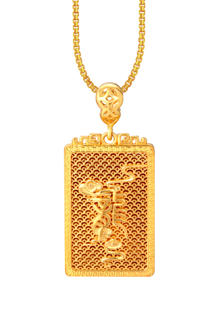 TOMEI Dragon Pendant, Yellow Gold 916