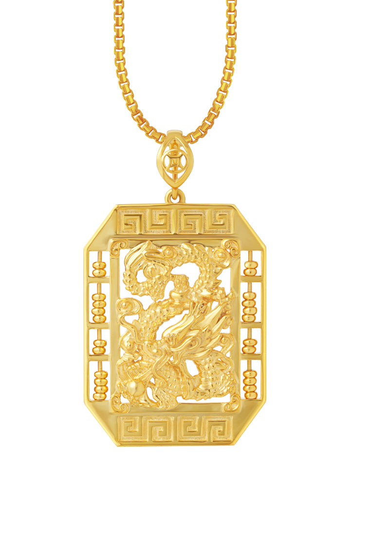 TOMEI Dragon Pendant, Yellow Gold 916