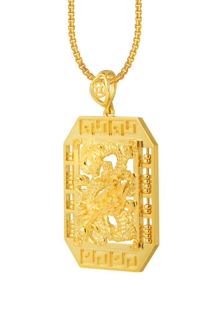 TOMEI Dragon Pendant, Yellow Gold 916