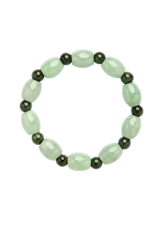 Tomei Palace Grace Mixed Green Jade Bracelet