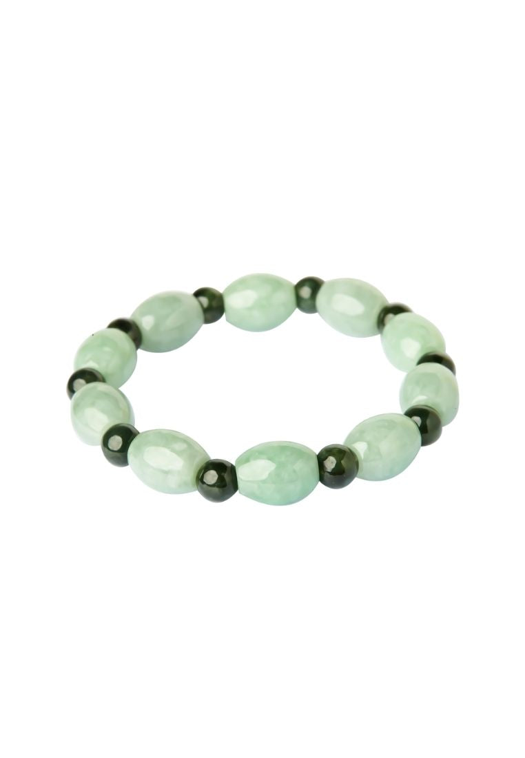 Tomei Palace Grace Mixed Green Jade Bracelet