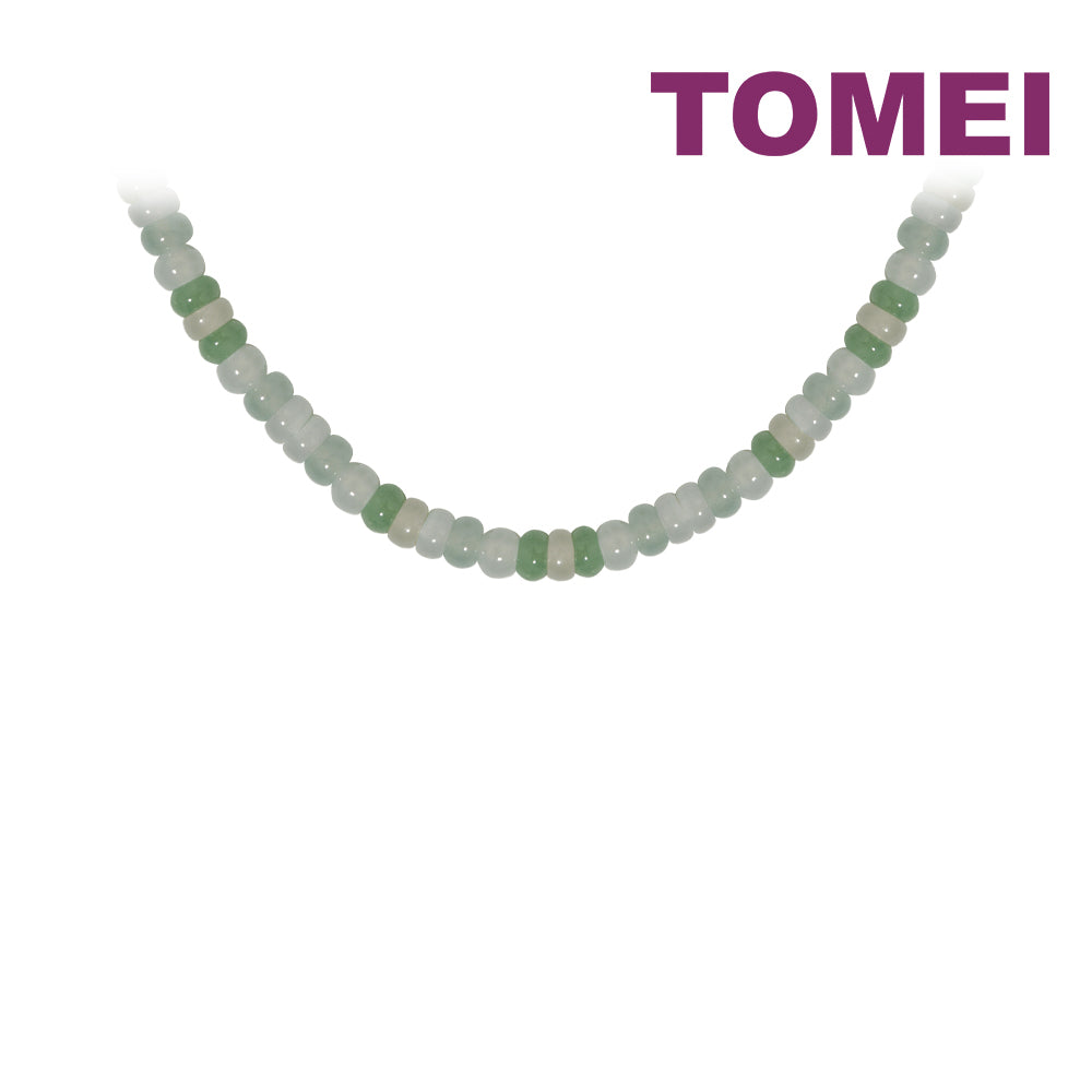 TOMEI [Online Exclusive] Abacus Bead Jade Necklace