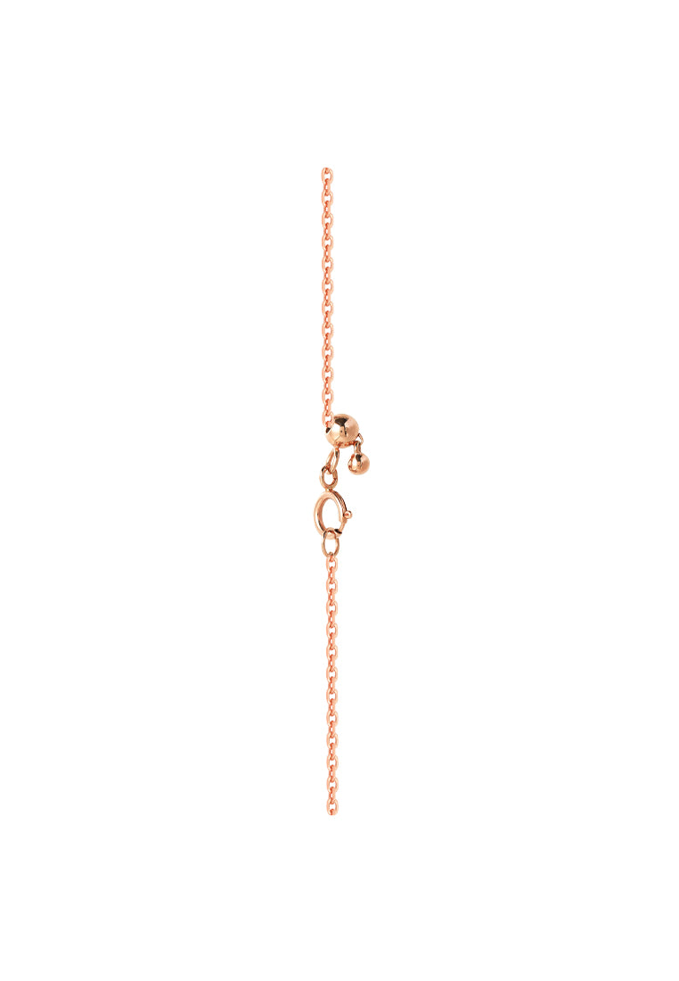 TOMEI Rouge Collection Pearl Necklace, Rose Gold 750