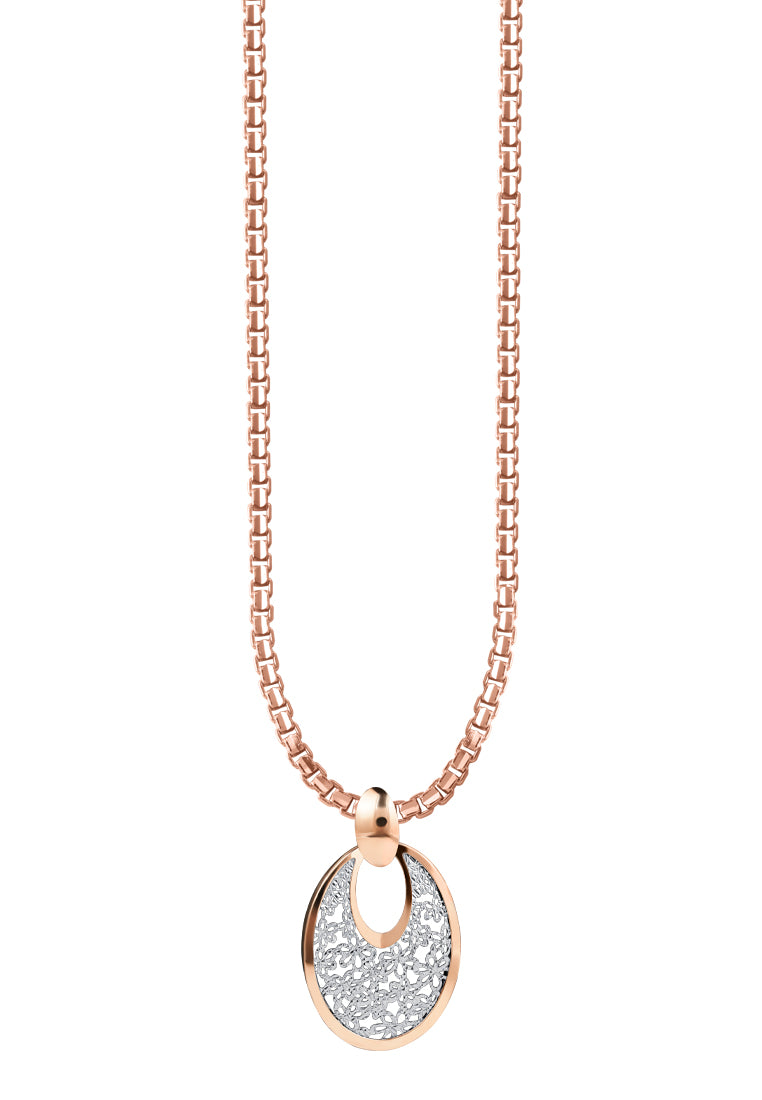 TOMEI Rouge Collection My Putri Oval Pendant, Rose Gold 750