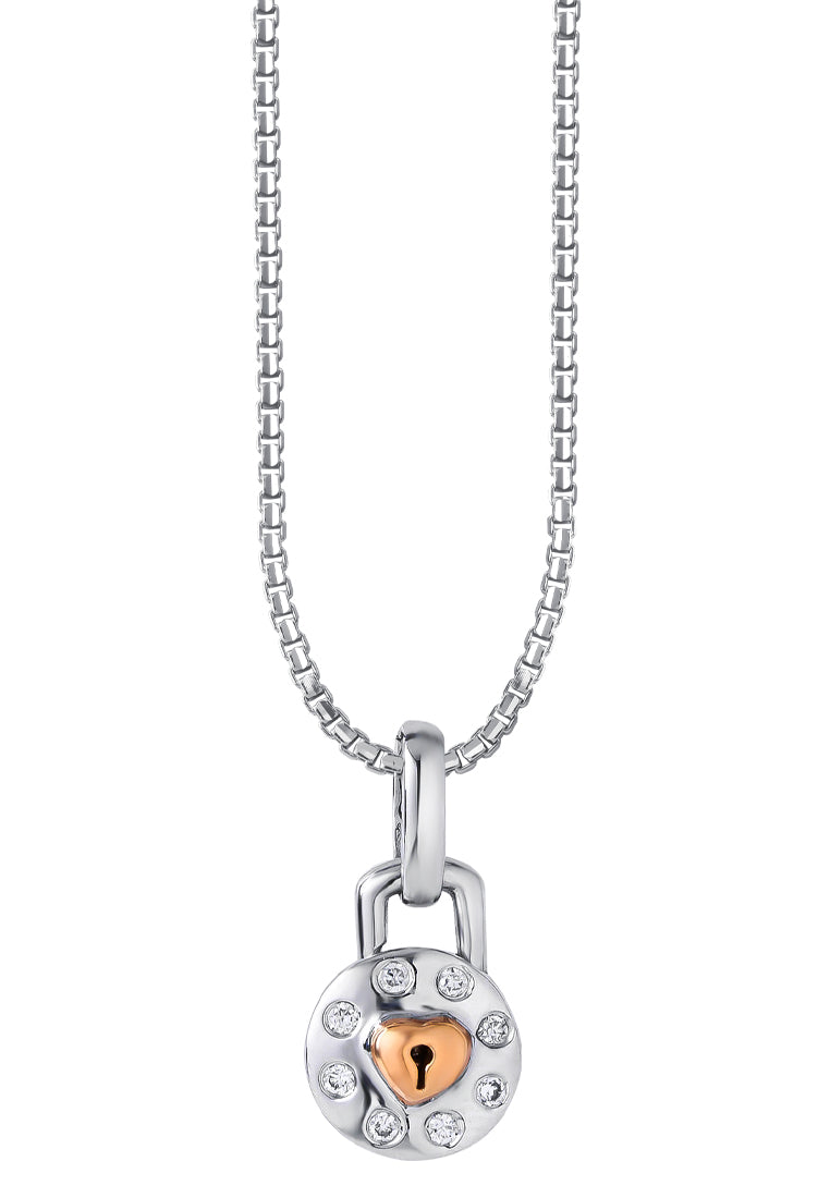 TOMEI Love Lock Forever Collection Diamond Set, White Gold 750