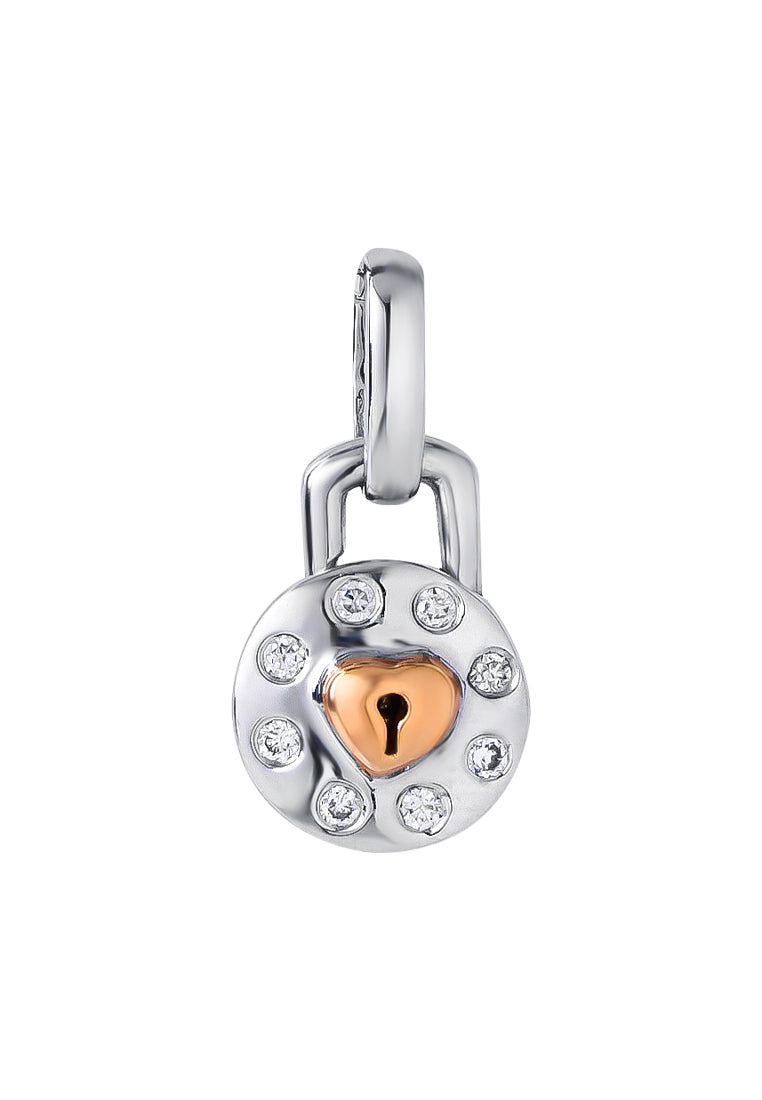 TOMEI Love Lock Forever Collection Diamond Set, White Gold 750