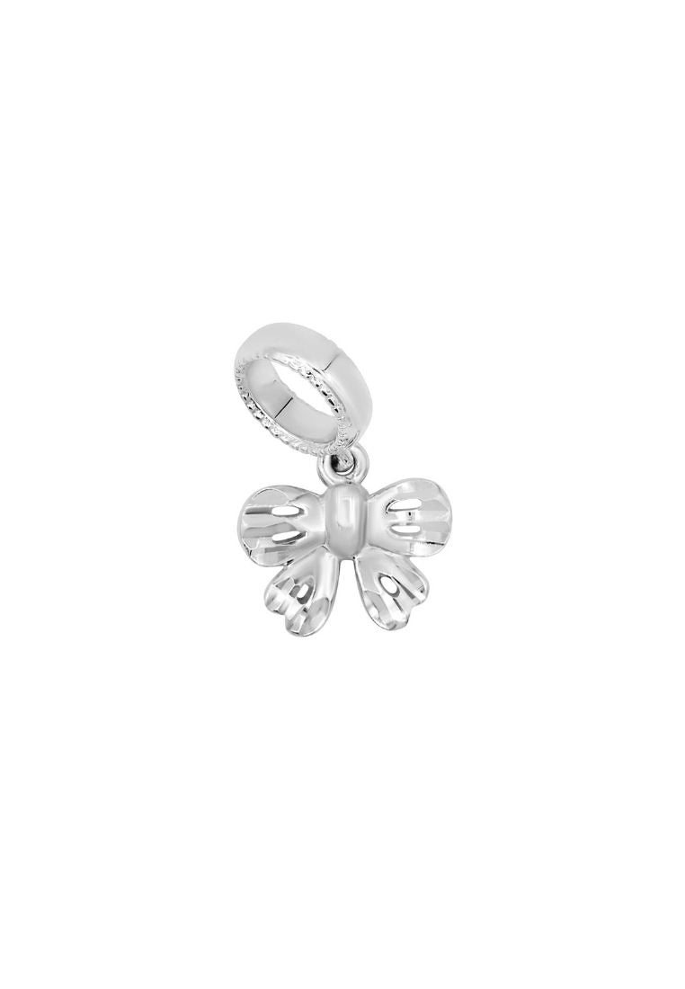 Elegantly Dandy Ribband Charm | Tomei White Gold 585 (14K) (P5529/MF299)