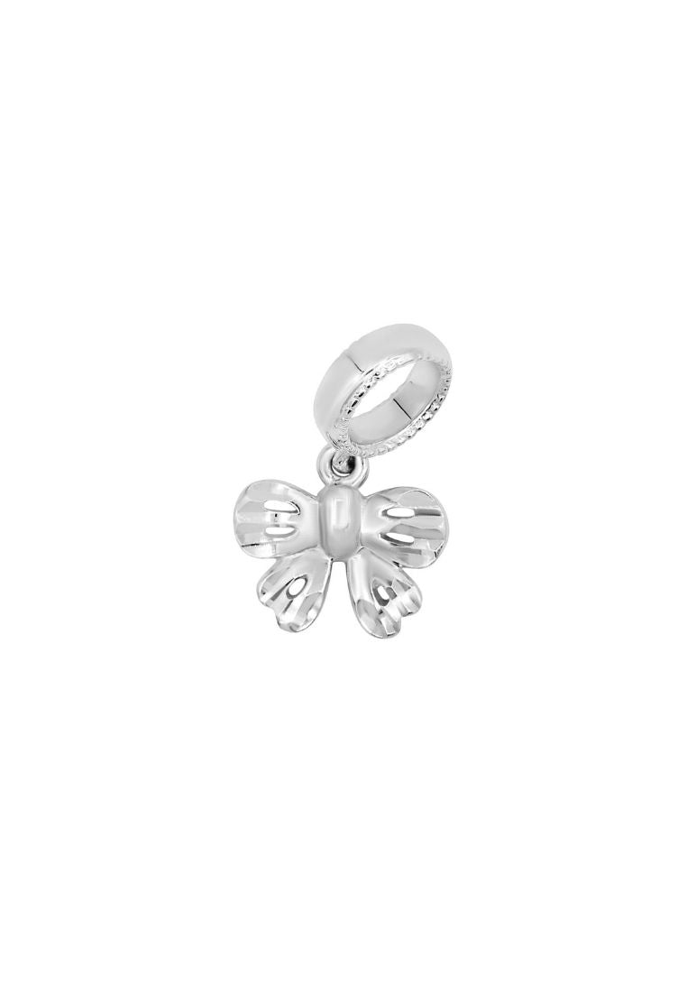 Elegantly Dandy Ribband Charm | Tomei White Gold 585 (14K) (P5529/MF299)