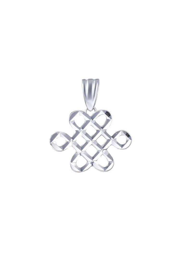 TOMEI Ruyi Knot Pendant, White Gold 585