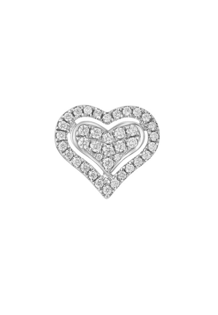 TOMEI Diamond Pendant Set I White Gold 585