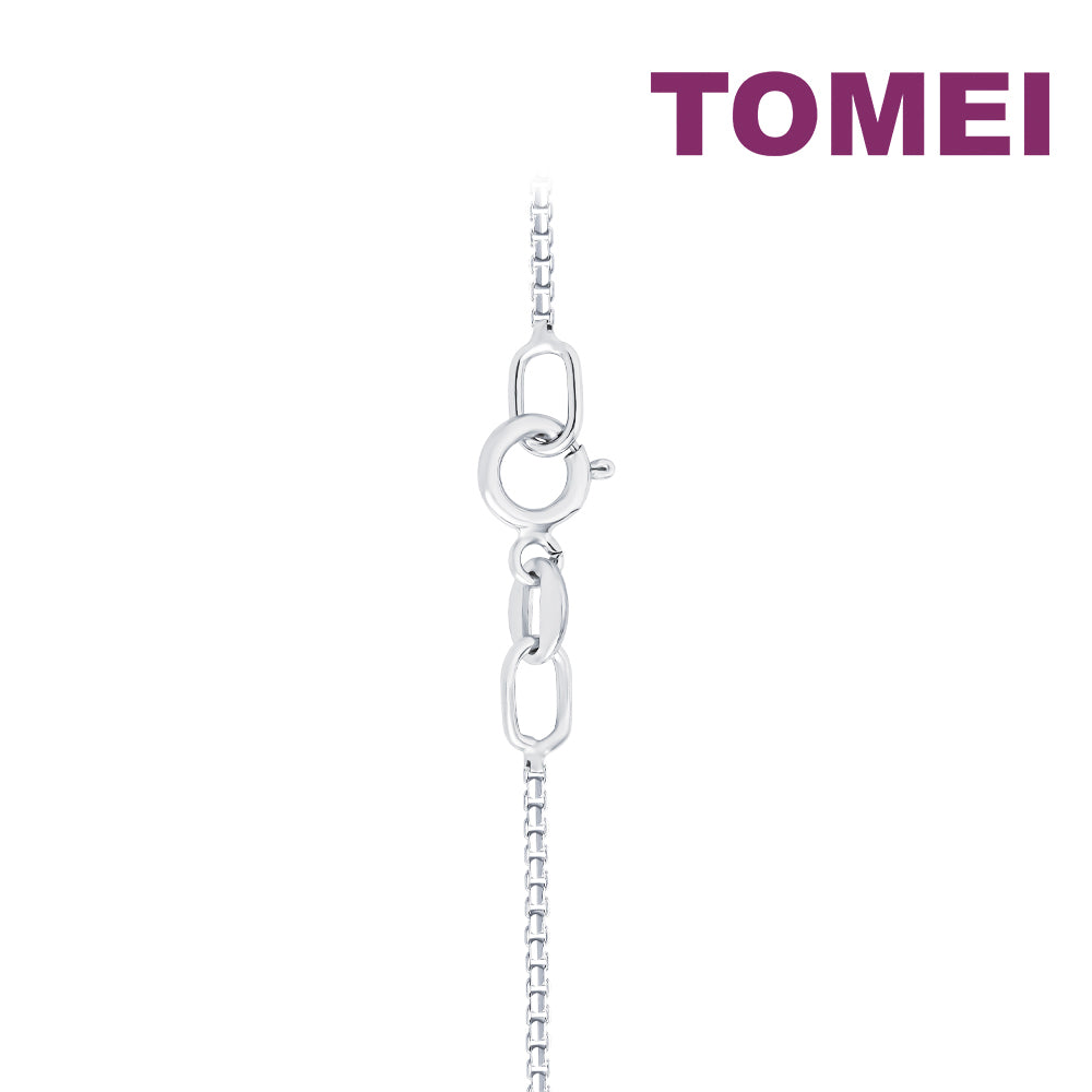 TOMEI Diamond Pendant Set, White Gold 585