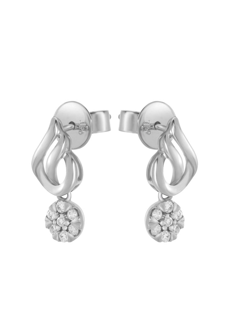 TOMEI Elida Earrings, Diamond White Gold 750 (E870)