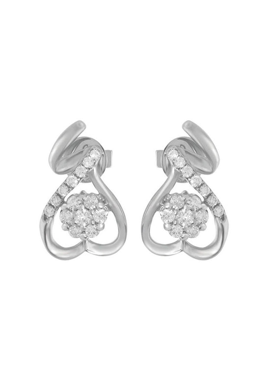 TOMEI Earrings, Diamond White Gold 750 (E1044)