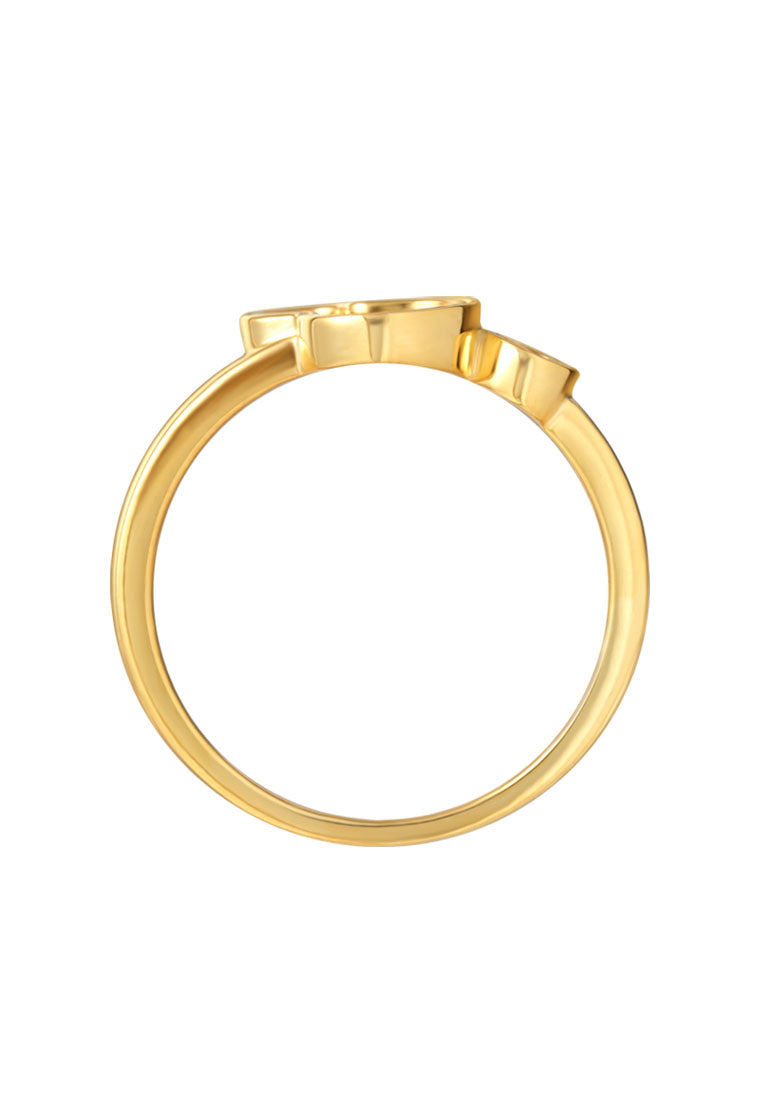 TOMEI Dainty Gourd Ring, Yellow Gold 916
