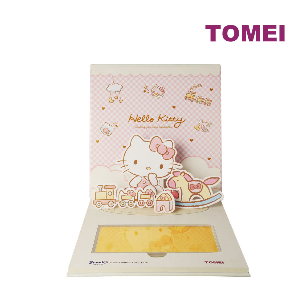 TOMEI x SANRIO Hello Kitty Welcome New Baby Wafer, Yellow Gold 9999 (HK-HB02)(1G)