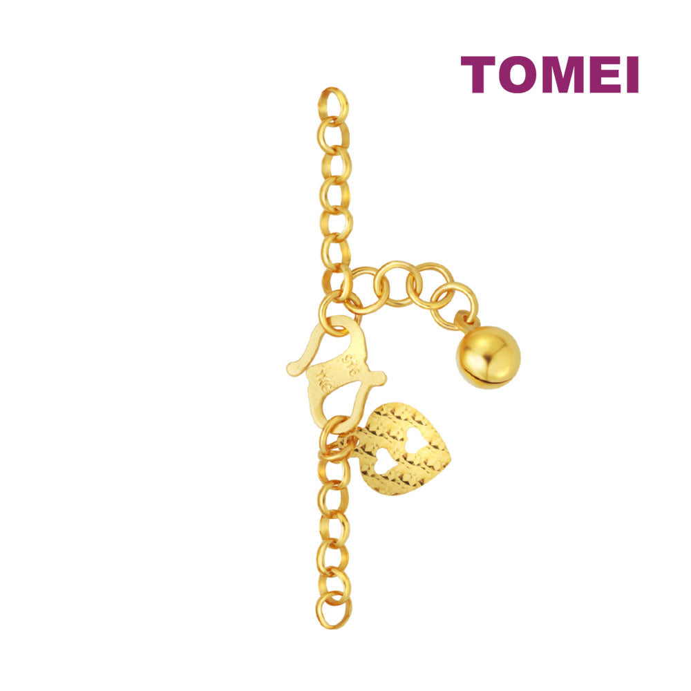 TOMEI Lusso Italia Ribbons Bracelet, Yellow Gold 916